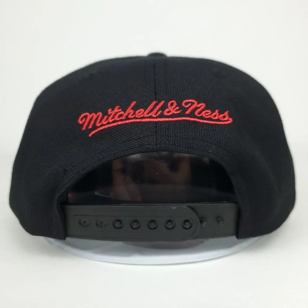 Toronto Raptors Mitchell & Ness NBA Snapback Hat Glitch 3D Logo Black Cap NWT‎